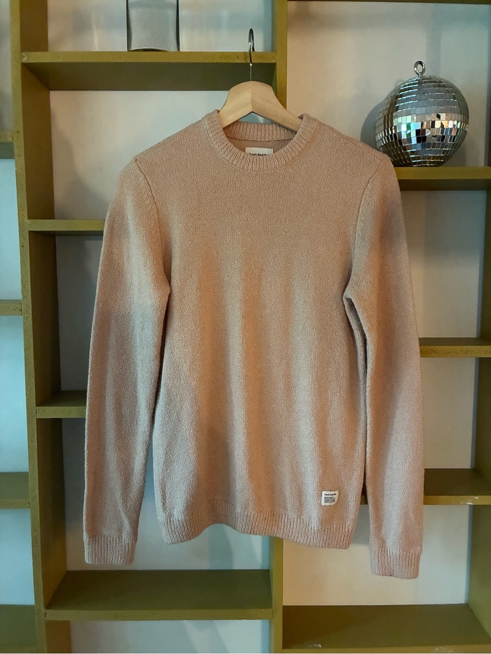 Frank & Oak Crewneck Sweater in Light Beige